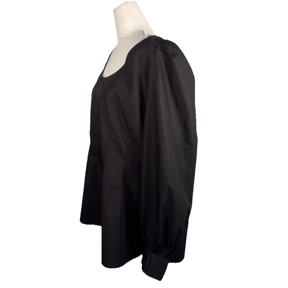 Tuckernuck Pomander Place Black Elevated Blouse 3X Long Sleeve - Picture 14 of 16